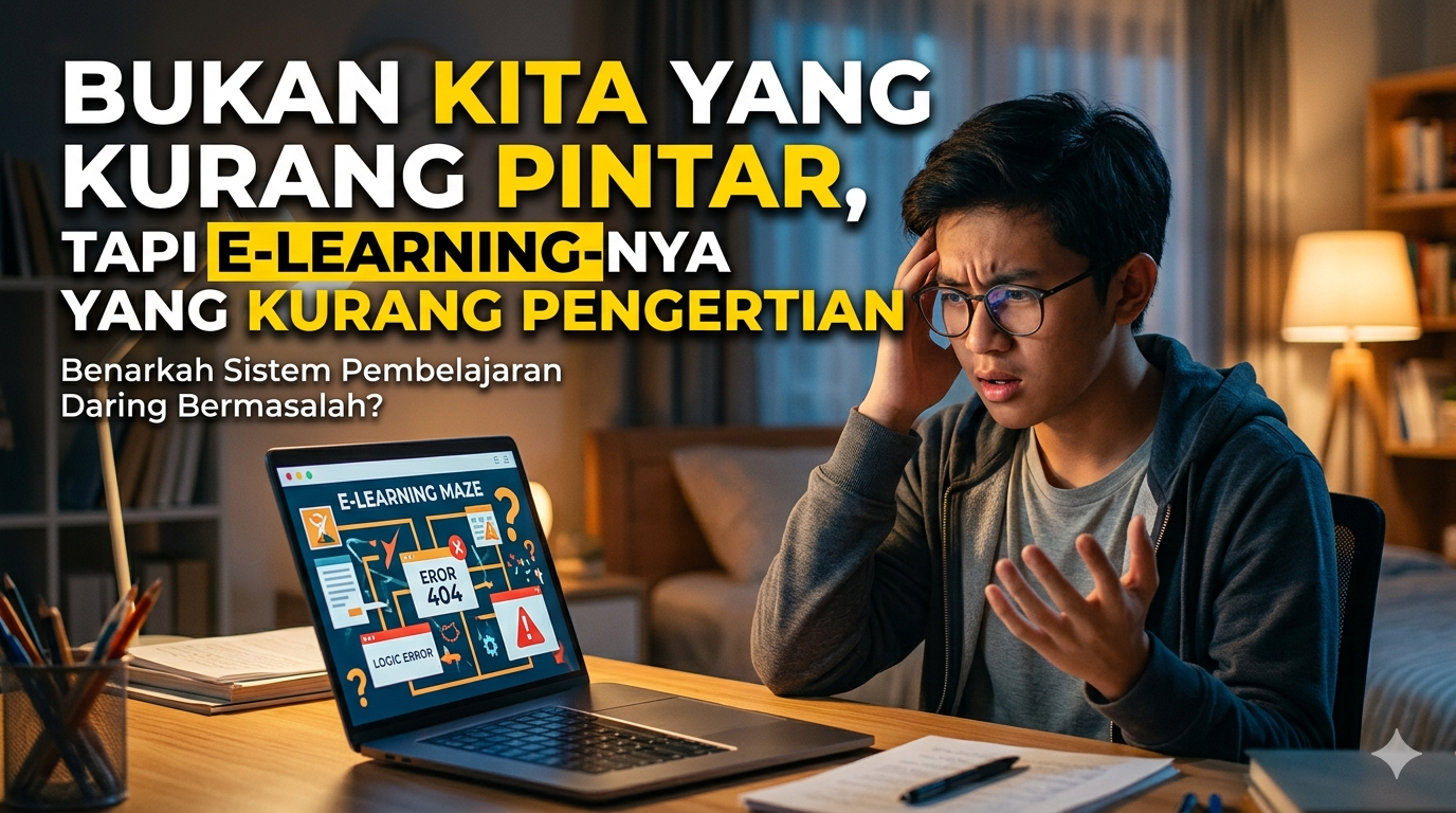 Bukan Kita yang Kurang Pintar, Tapi E-Learning-nya yang Kurang Pengertian