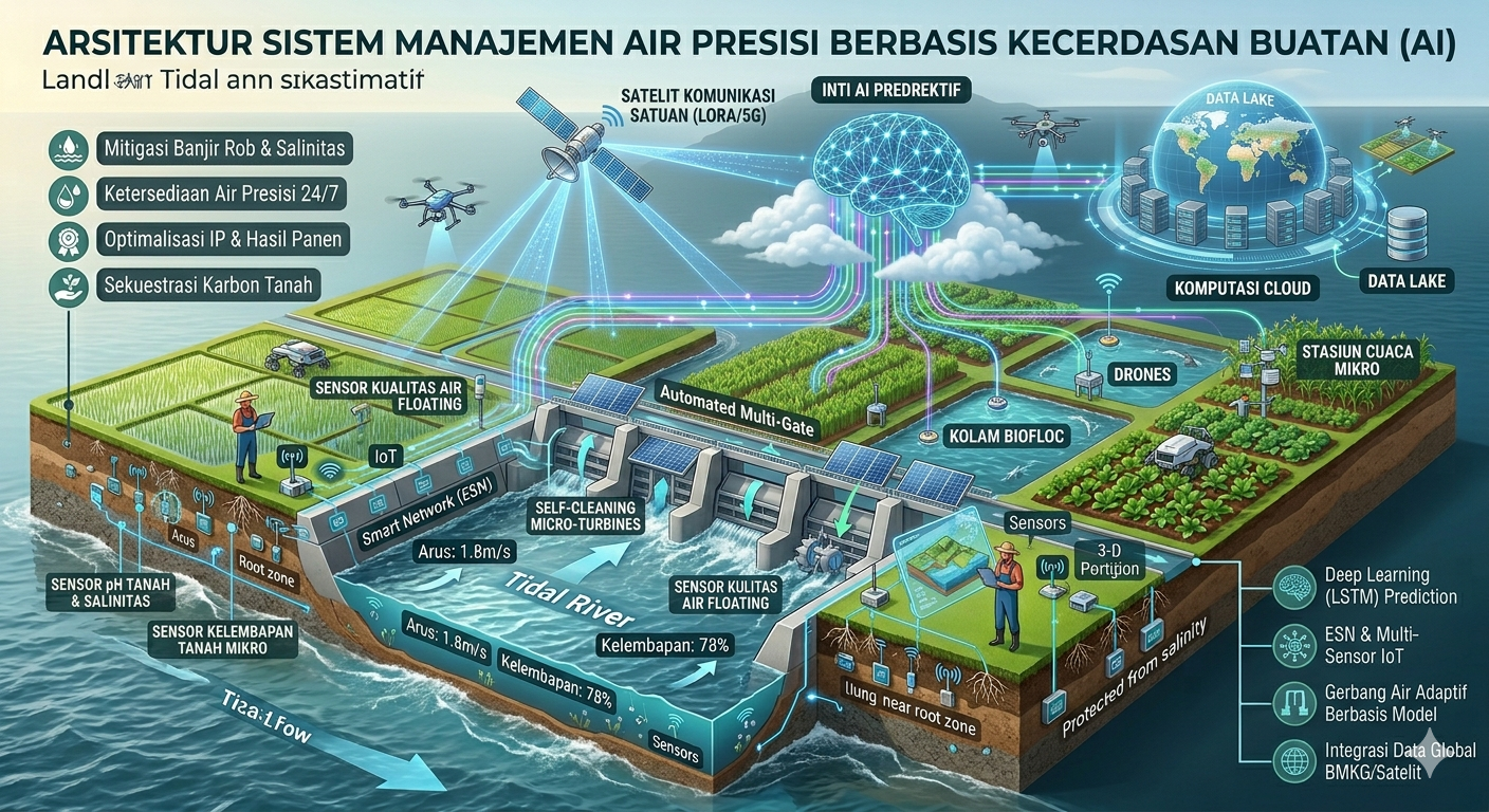 Integrasi Embedded Smart Network (ESN) dan Algoritma Rekursif dalam Sistem Manajemen Air Presisi Kontinu
